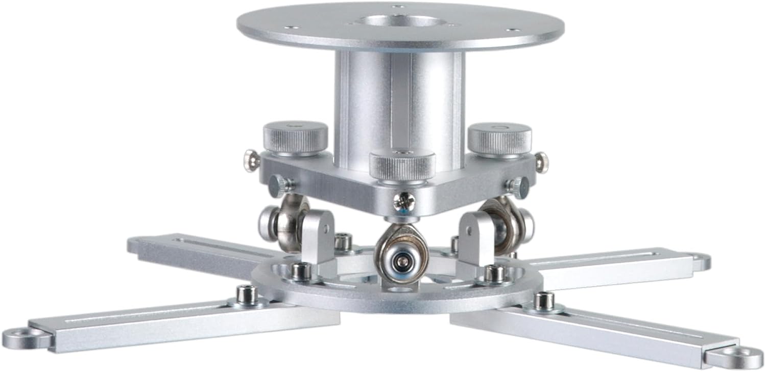 Projector Ceiling Mount, Low Profile 5", 55lbs Max, Silver,LC1212