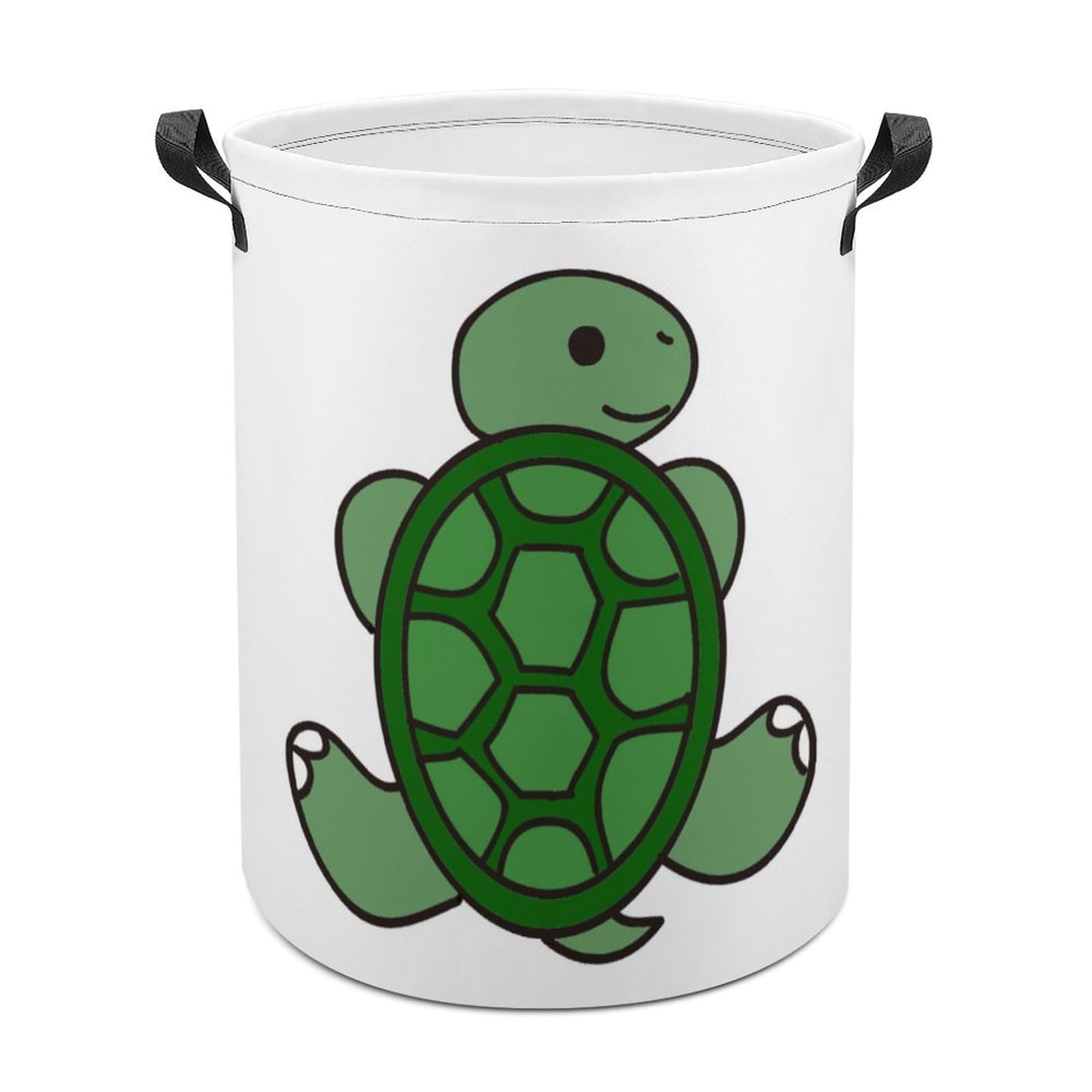Wlntrophic Laundry Hamper, Turtle Pattern Laundry Basket, Washing Basket with Handle
