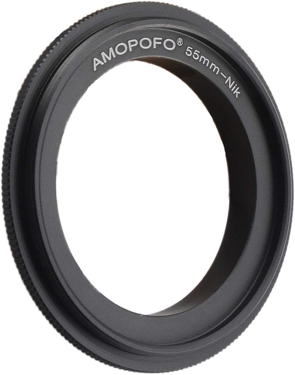 55mm Filter Thread Macro Reverse Mount Adapter Ring, for Nikon D7500 D7100 D7000 D5600 D5200 D500 D90 D810A,D7200, D5500,D750,D810,D5300,D3300,Df, D610 DSLR Cameras