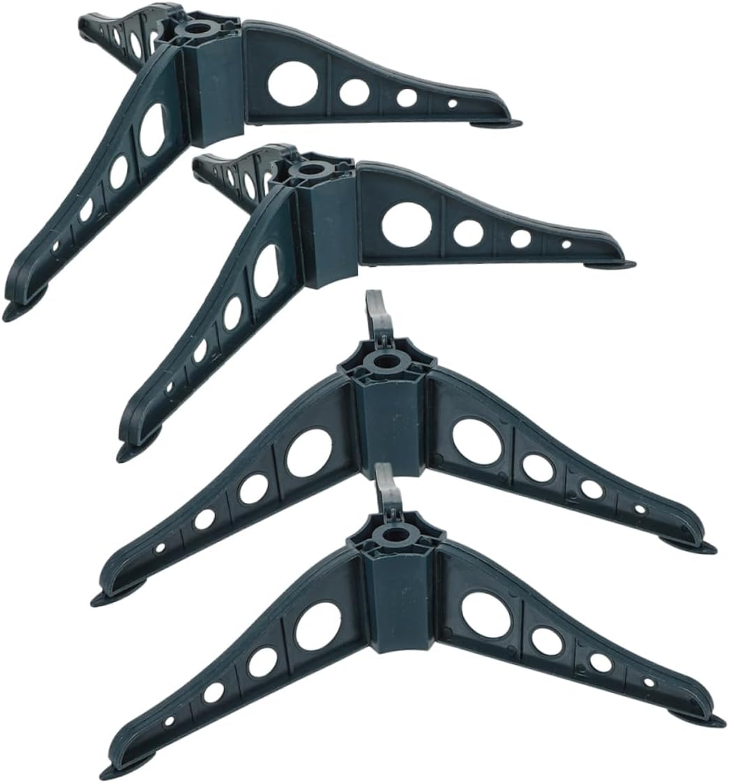 Garneck 4pcs Christmas Tree Base Holder Christmas Tree Stand Easy to Assemble Sturdy Support Festive for Holiday Decor