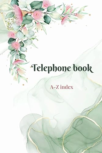 Telephone Book A-Z Index: telephone number only book | telephone books with alphabet index | telephone book a-z | telephone book a5 | Alphabetical ... Notebook for contact | size 6×9 in (cc2sef79)
