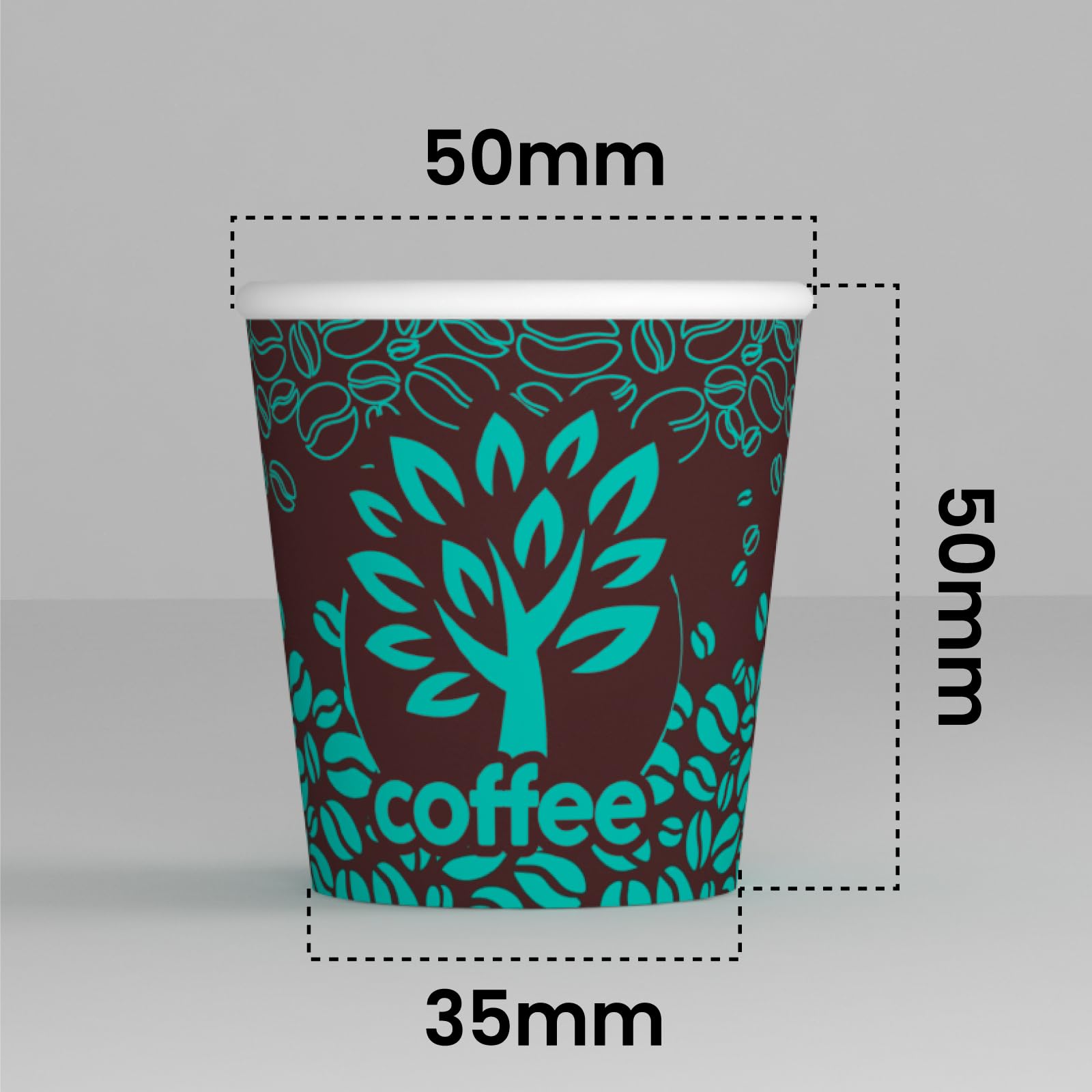 1000 Vasos De Papel Blancos Biodegradable Para Café, Bebidas