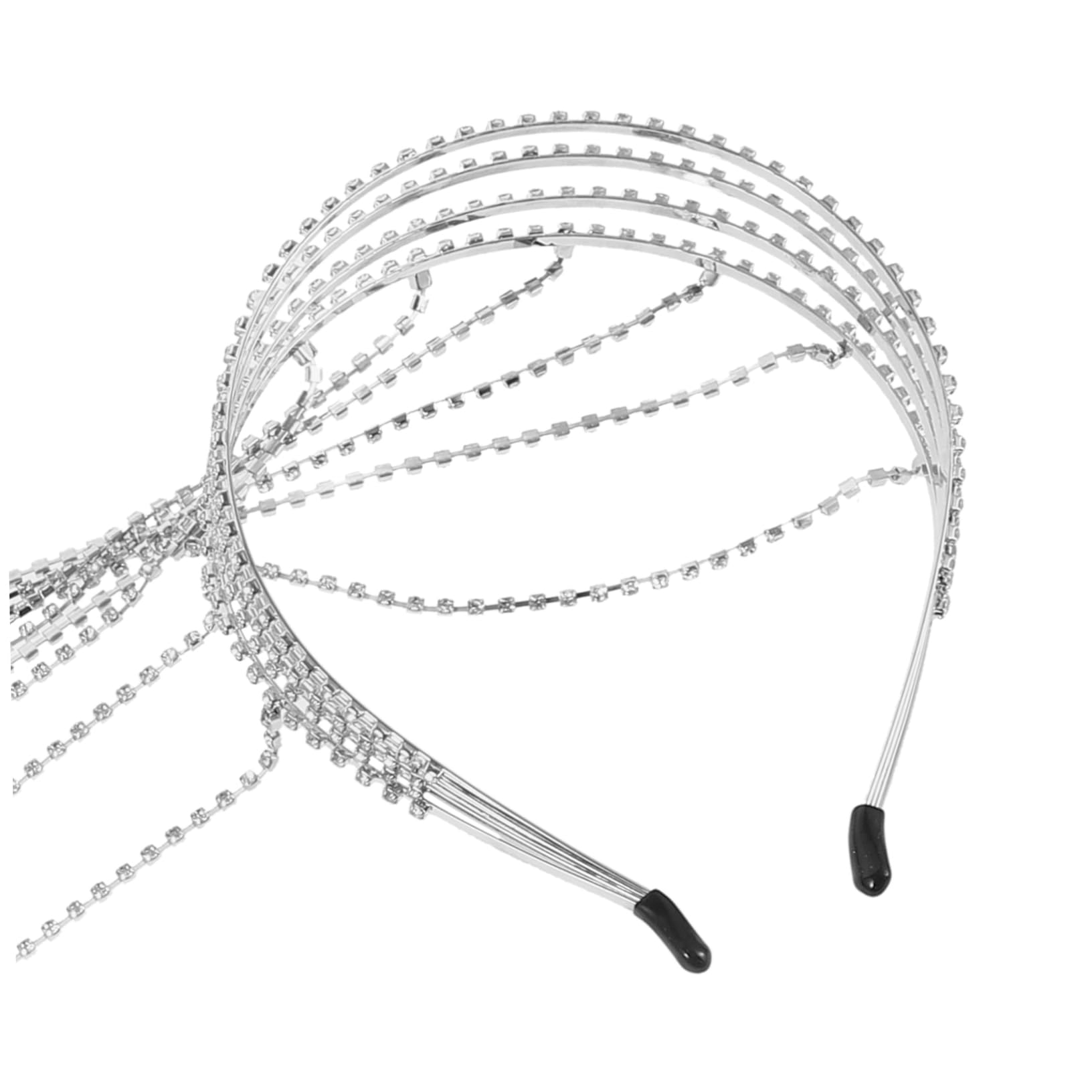 Beavorty 4 Uds Cadena De Pelo Trenzada Con Diamantes De Imitación Diadema De Viaje Con Diamantes De Imitación Diadema De Con Diamantes De Imitación Para El Pelo