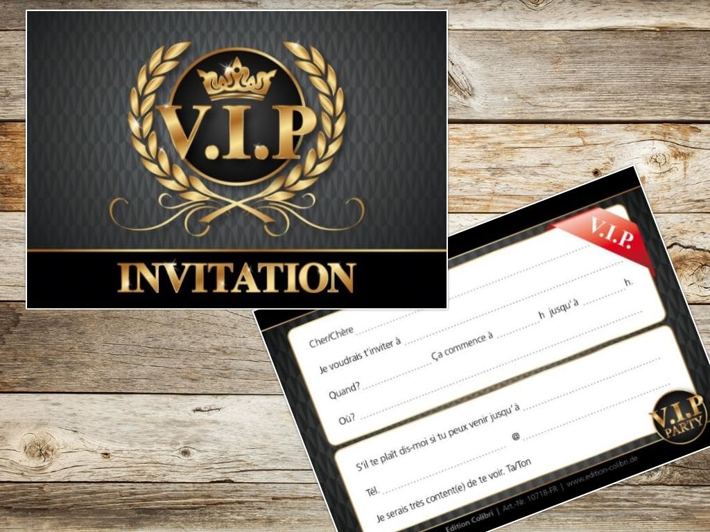 Edition Colibri 10 Cartes d'invitation d'anniversaire d'enfants Edition Colibri 10 Cartes d'invitation d'anniversaire d'enfants