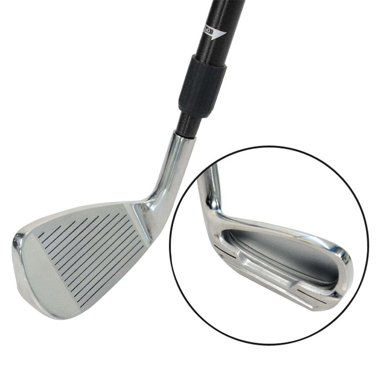 F Fityle Golf-Chipper-Schläger, Golf-Übungsschläger mit Teleskopschaft, Golfschläger aus Aluminiumlegierung mit Skala, Rutschfester Golfkeil-Griff für Anfänger