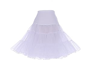 Vintage Women's 50S Petticoat Skirt; Retro Crinoline Multilayer Fluffy Slips for Women Underdresses