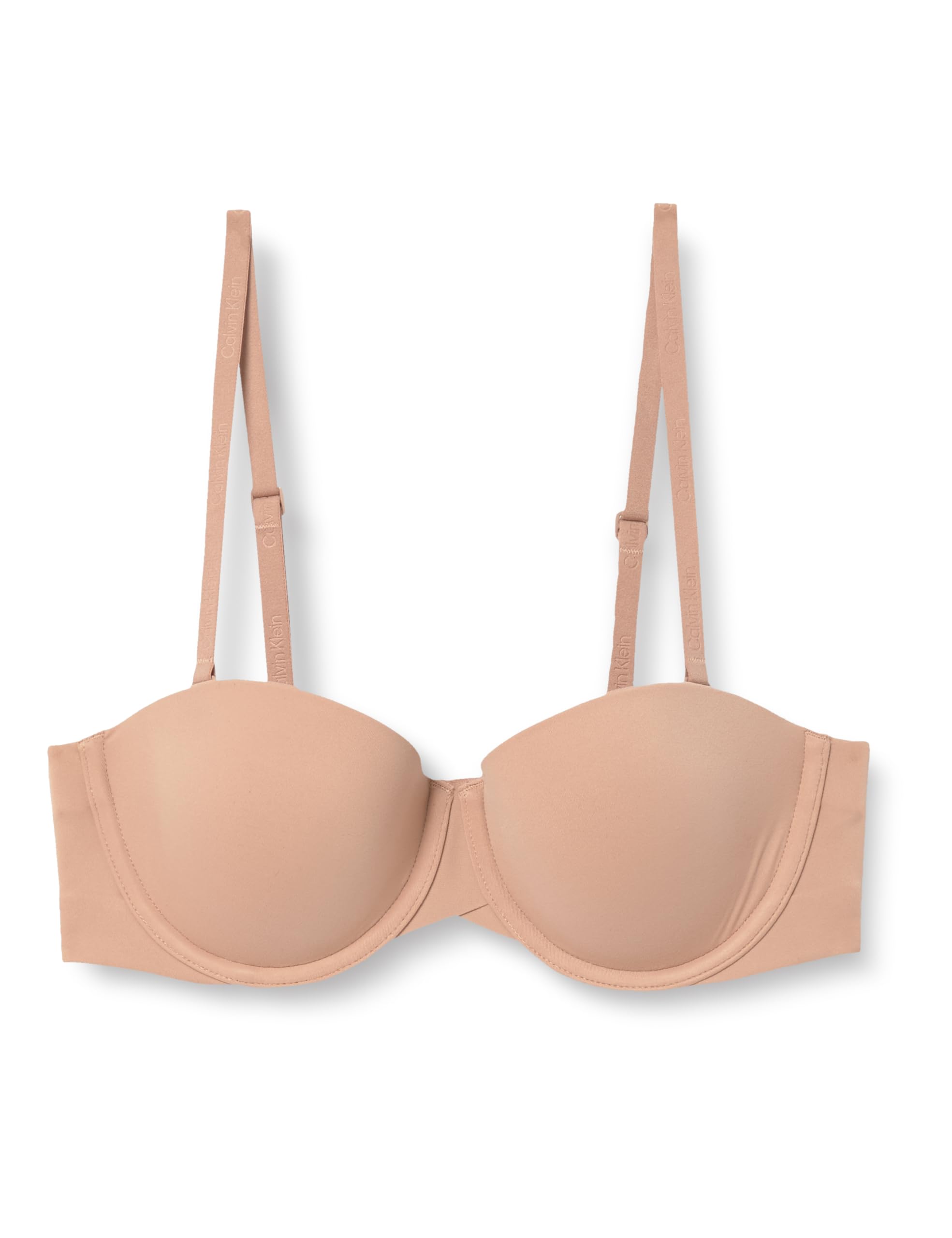 Calvin Klein Women’s Lightly Lined Strapless Bra with Stretch, Beige (Cedar), 32B