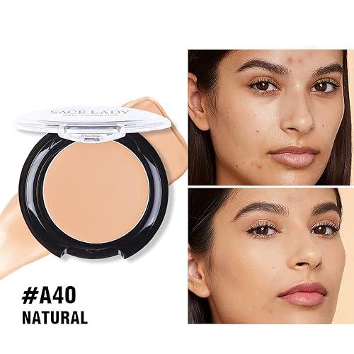 Miniatura 4 de SACE LADY Corrector de base de cobertura completa, imprimación suave, corrector de crema, esponja de maquillaje y kit de delineador de ojos