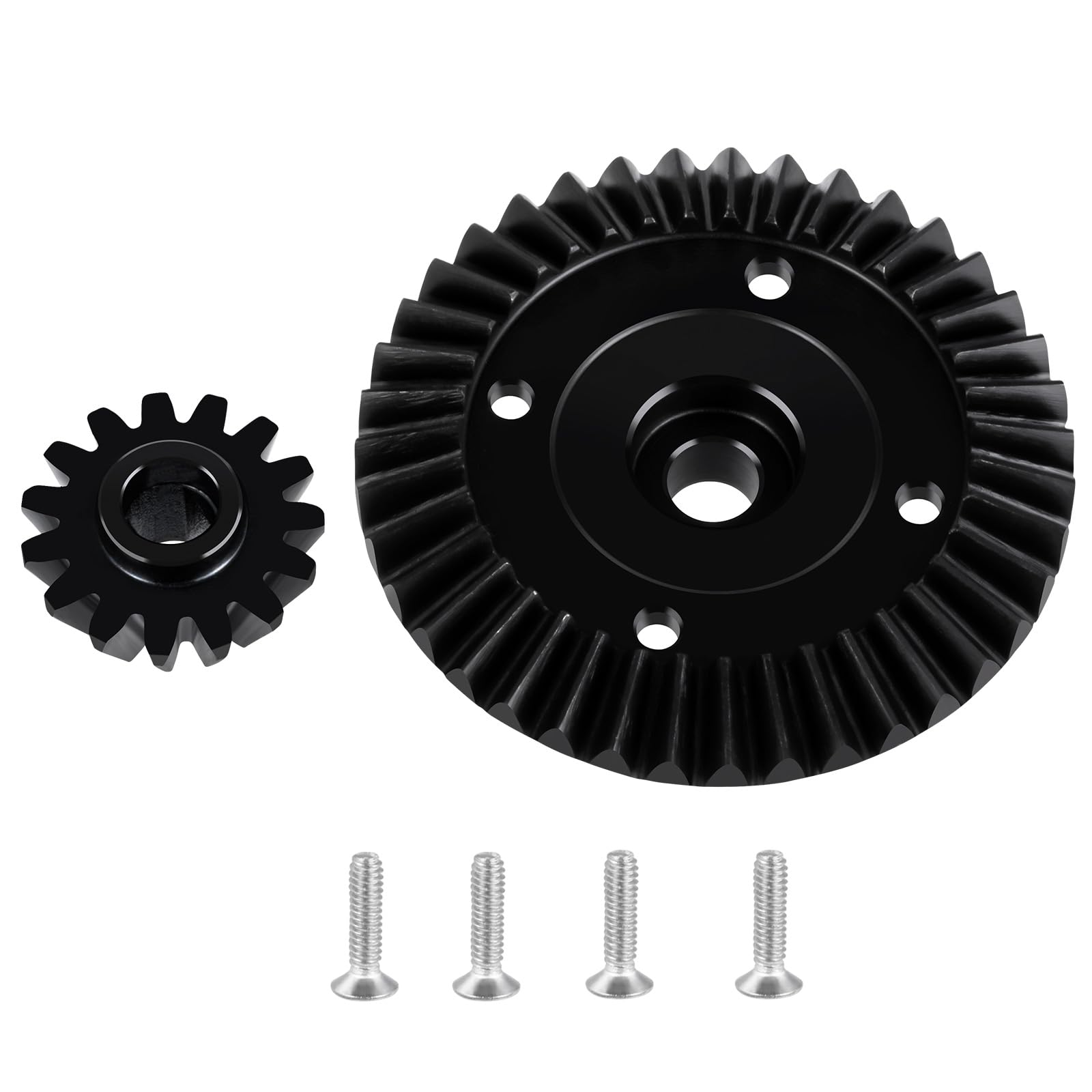 20Cr Carbon Steel Front Or Rear Differential Gear Set for Traxxas 1:16 Mini Maxx 4WD 107154-1 / Mini XRT VXL-3S 108076-1 Monster Truck Upgrades