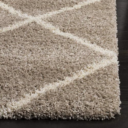 Image of Urban Modern Decor Features 5x8 Feet Modern Soft Shaggy Carpet Thick, Fluffy & 2 inch Pile Shag Rug for Your Kids Room, Bedroom & Livingroom(5x8 feet, Beige Barfi)