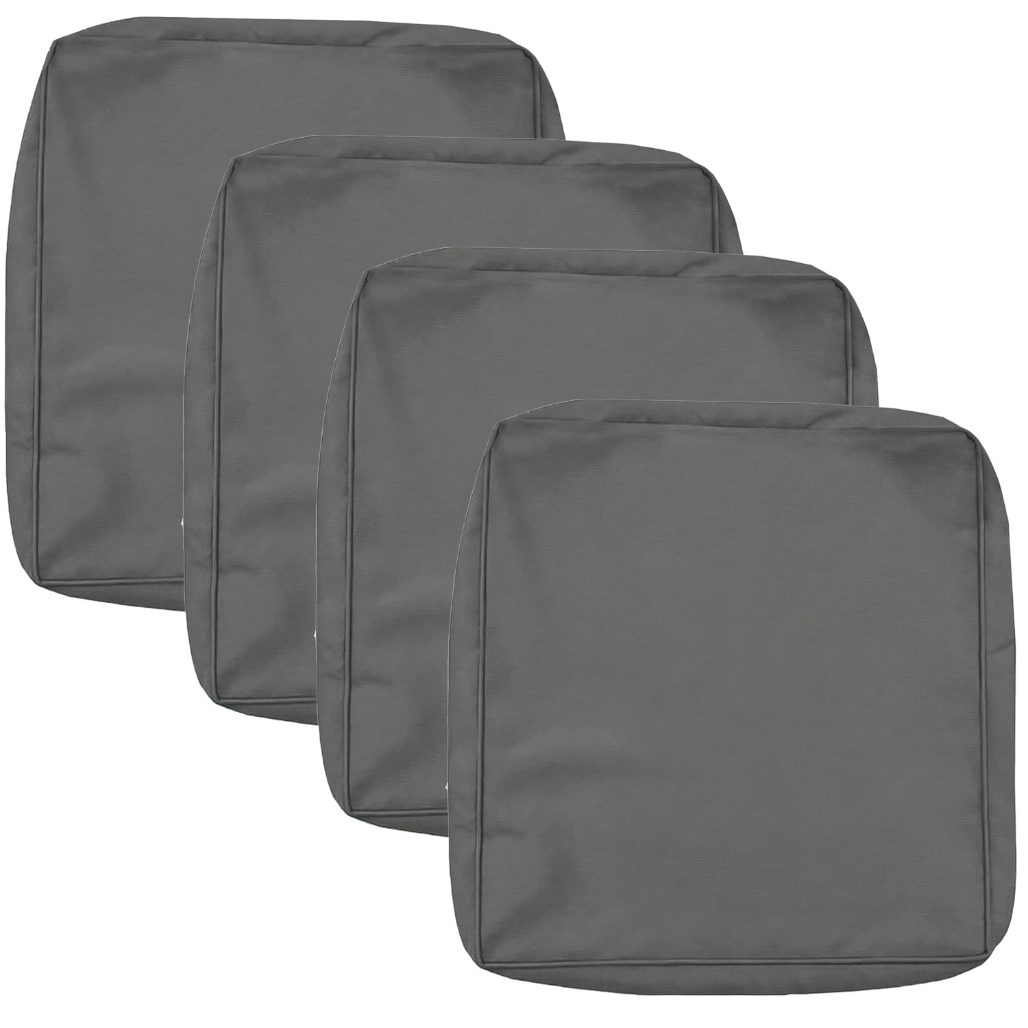 Housse de coussin d'extérieur amovible avec fermeture pour rénover un siège de jardin usé