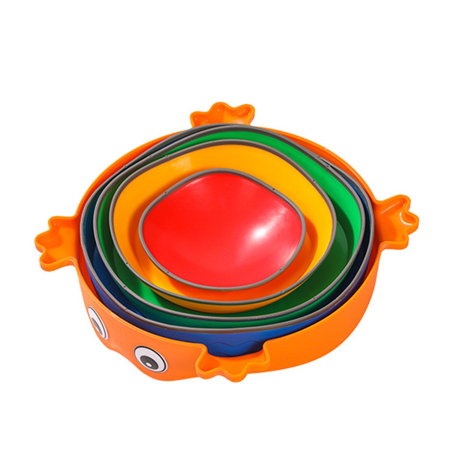 EMUKOEP Piedras Antideslizantes para Niños, Estimulación Visual Colorida, Promoción del Equilibrio y la Estabilidad, 5 Piezas