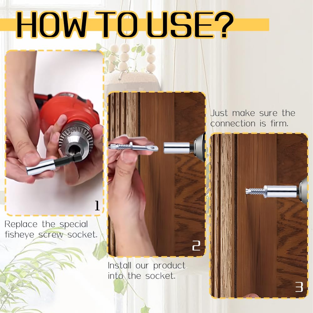 130Pack Eye Lag Self Tapping Screws 2" Eyelet Wood Screws with 1Pcs Driver Drilling Point Dura-Screws Zinc Plated Heavy Duty Eye Lag Self Drill Screw(SelfTappingScrews, 130)