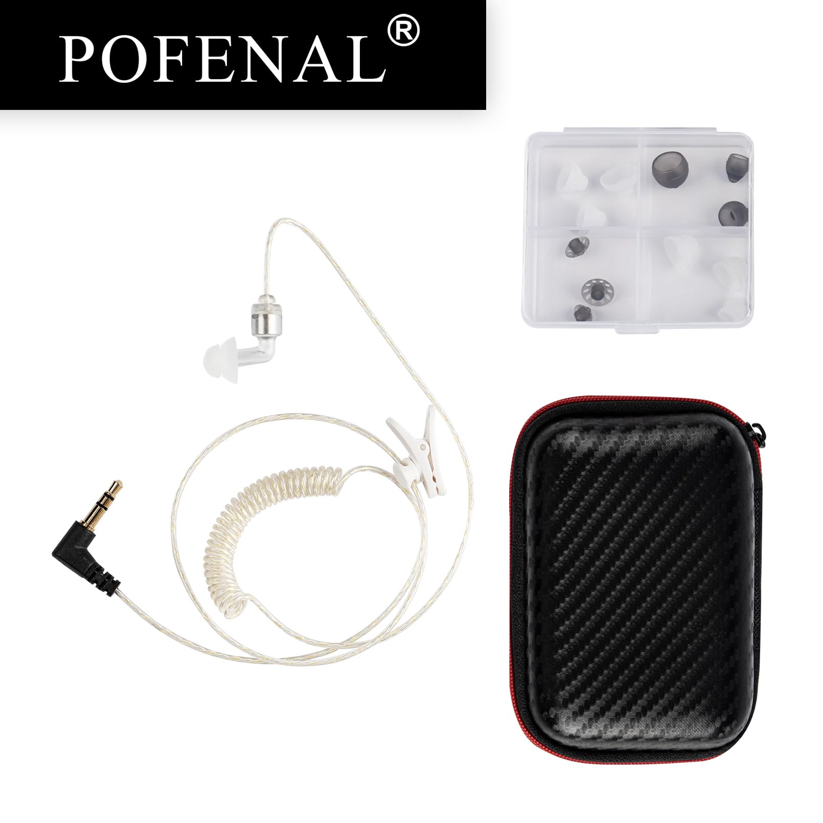 Tubeless Covert 1 Pin 3.5mm Earpiece - FBI-Certified Compatible - Dettaglio