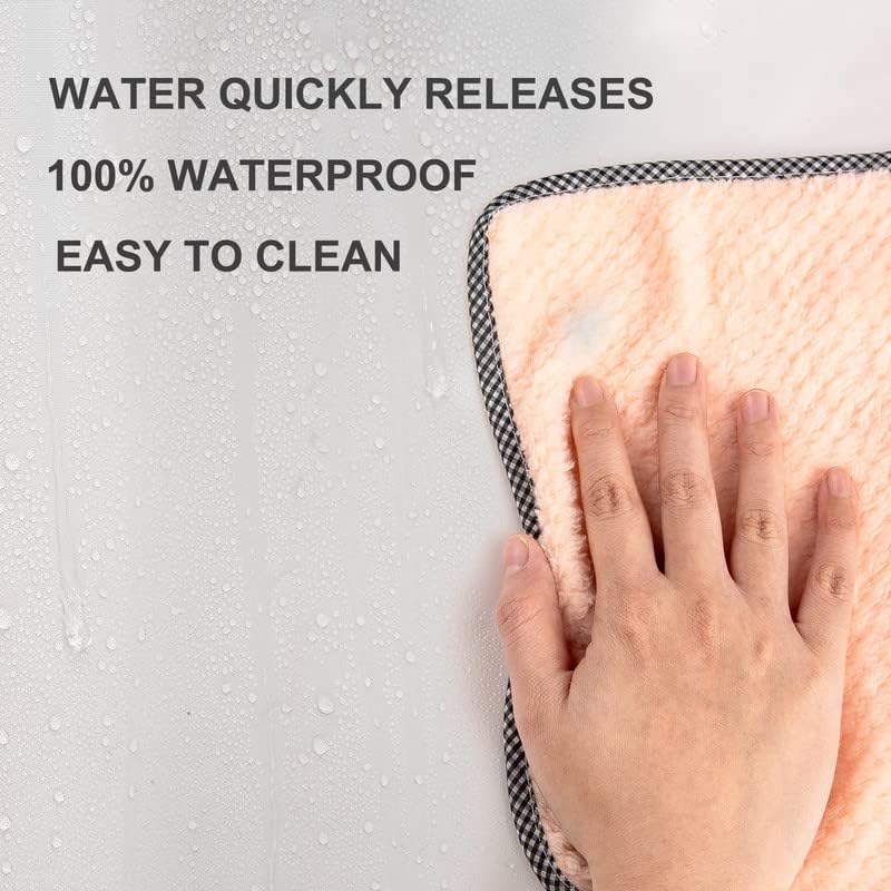 Miniatura 5 de AmazerBath Juego de cortina de ducha impermeable esmerilada y juego de cortina de ducha de gofre blanco resistente, 72 x 72 pulgadas