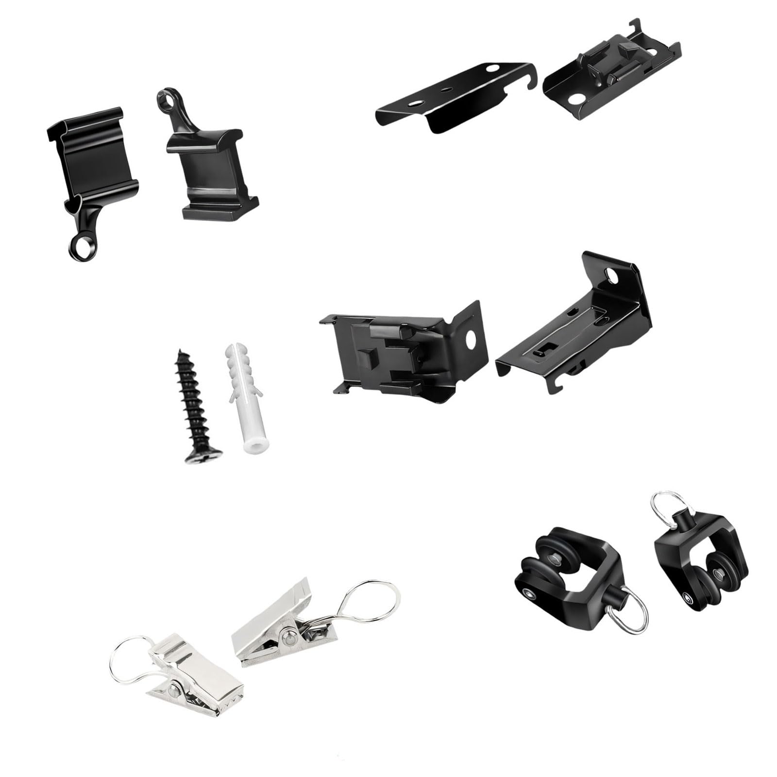 Flexible Curtain Track Wall Mount Brackets Bendable Rails Accessories Assembly Curtain Track Wall Mount Brackets Bendable Rails Bracket