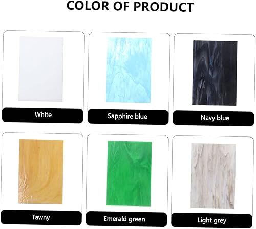 Miniatura 2 de COHEALI 6 hojas de colores de Mica Flakes House Gadgets para la casa, suministros de pintura de pared, decoración del hogar, azulejos de cerámica