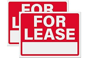 12x16 Inch Commercial Propety For Lease Sign