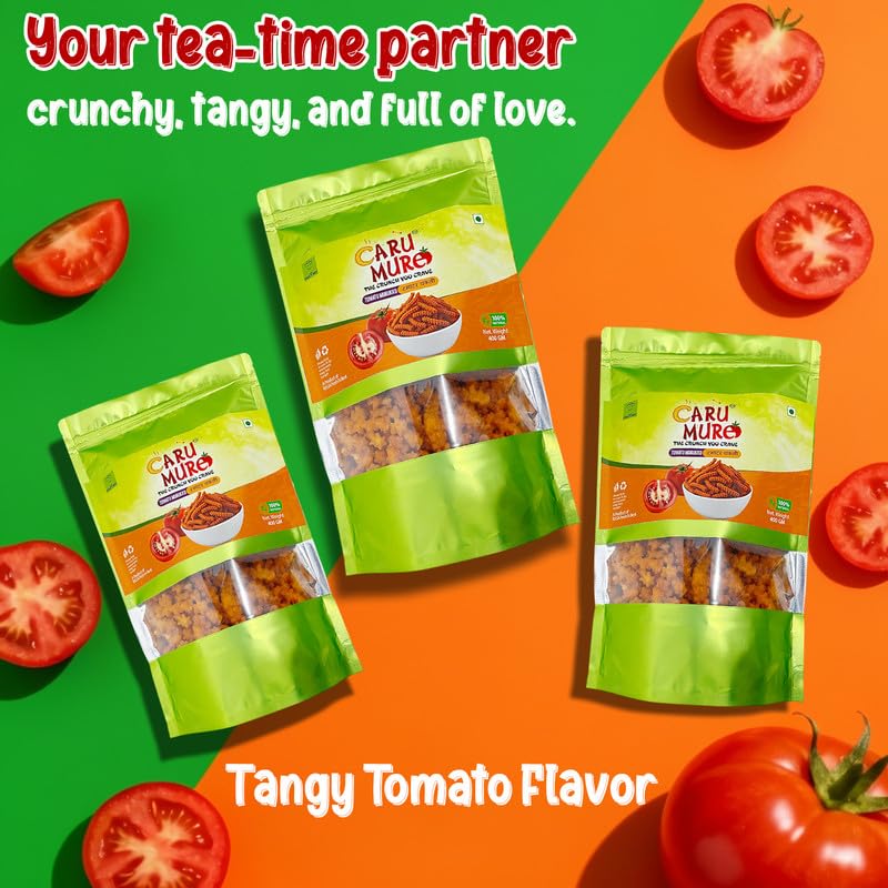 RASA FRESH N BEST ; PACKED FRESH AND BEST Tomato Murukku | Crispy & Spicy South Indian Chakli | Authentic Kerala Snack | Tangy Tea Time Crunch | Vegan, Fresh, Healthy Anytime Snacks (40g Pack) - Image 3 thumbnail
