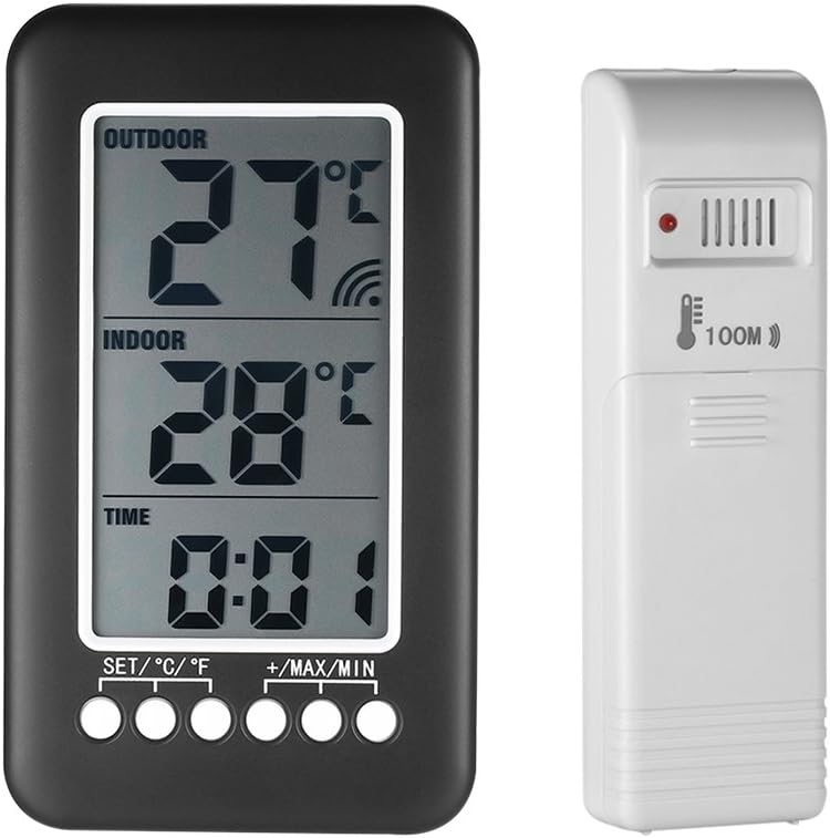 Oregon Scientific THT312 Indoor/Outdoor Thermometer Clock