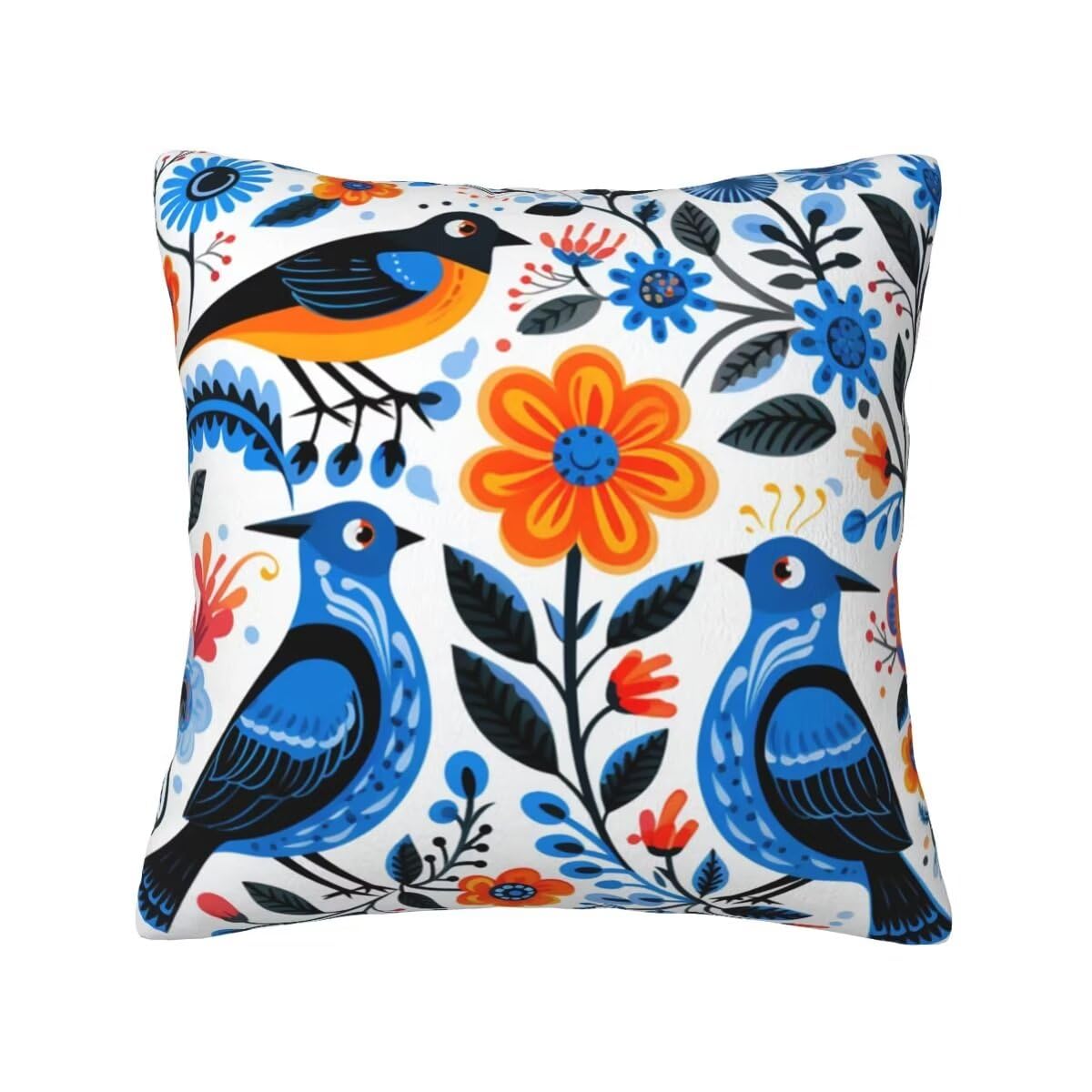 Housse de coussin 45x45 cm lot de 2 velours fleur canape