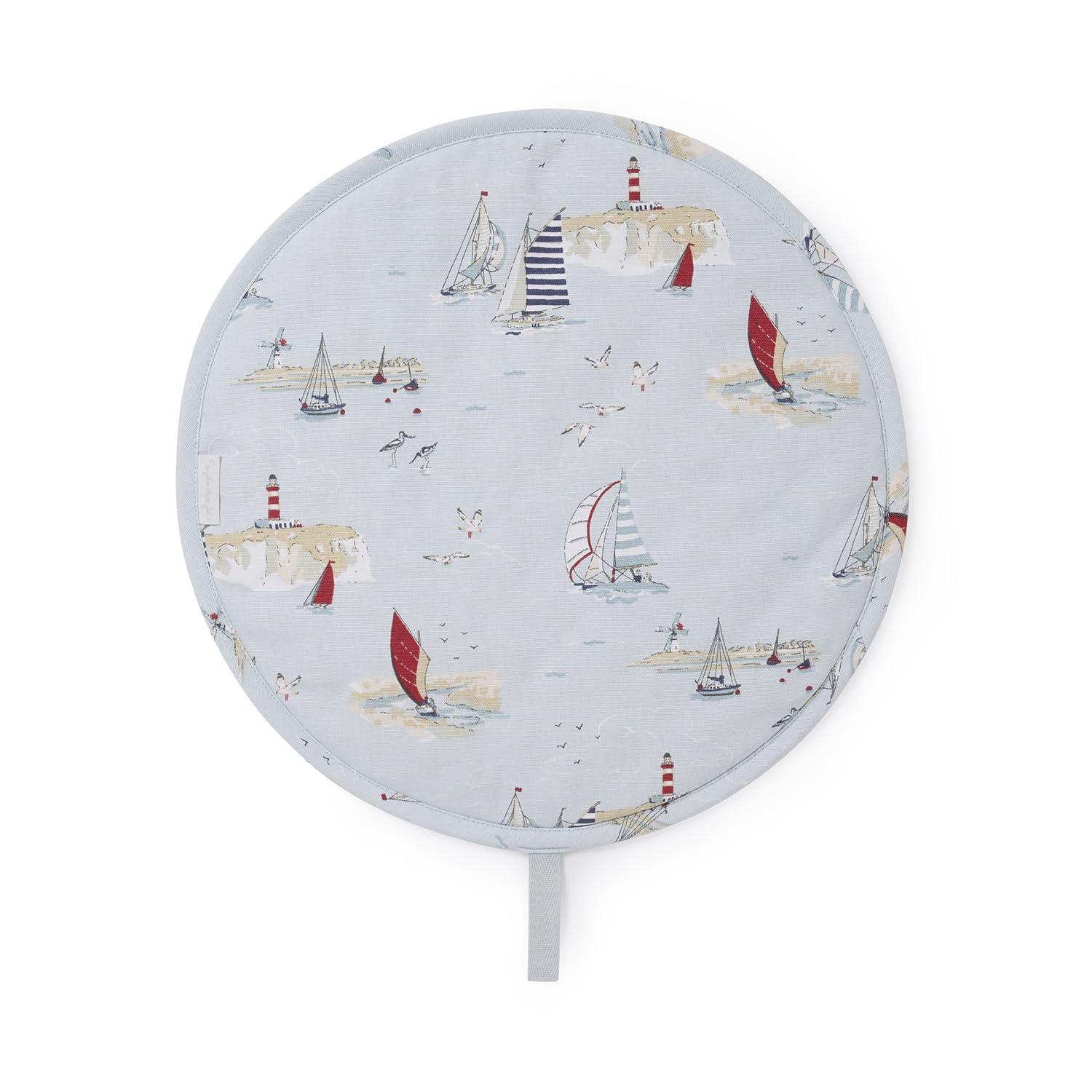 Sophie Allport Coastal Boats Hob Cover, 100% Cotton