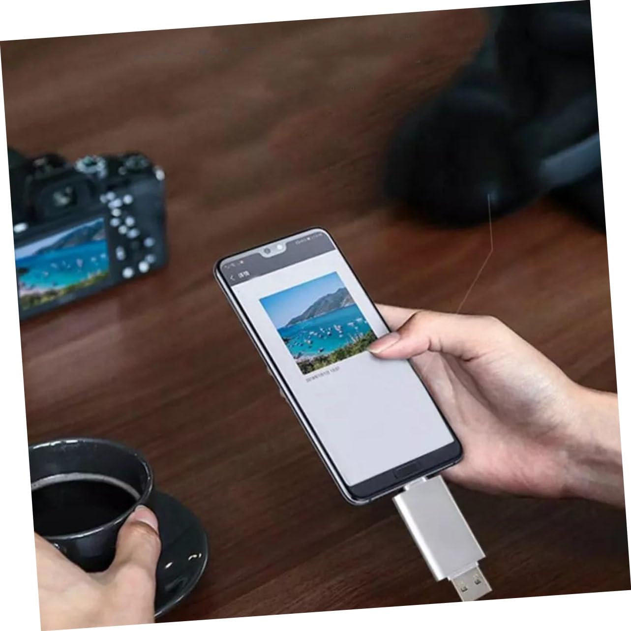 Lettore Schede Usb-c 3.0 in Lega di Zinco e Abs per Backup