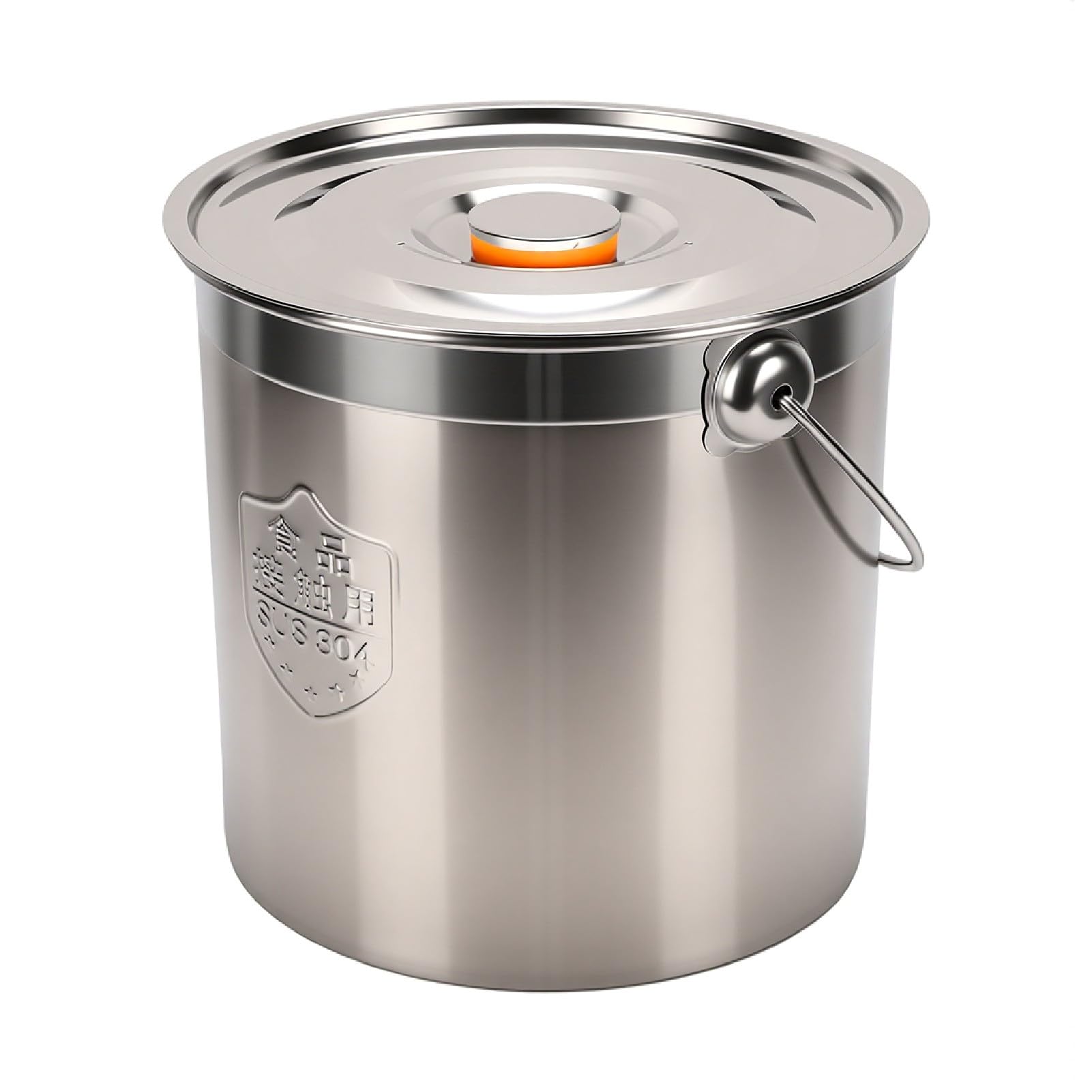 Annadue Cubo de Acero Inoxidable con Tapa Colgante para Cocina