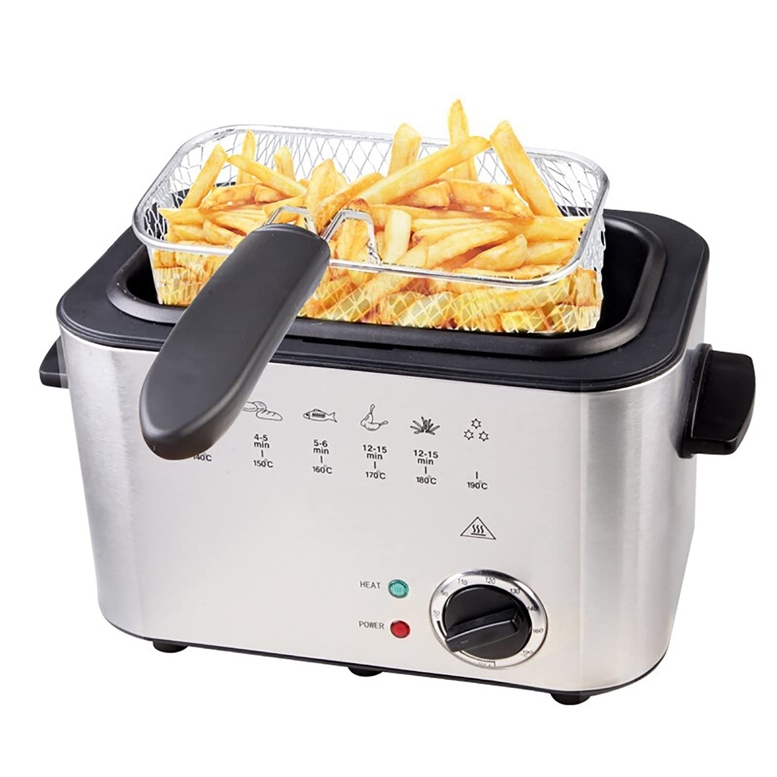Friteuse compacte 1,5 L pour éviter les odeurs et simplifier le lavage
