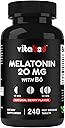 Melatonin 20 mg - 240 Fast Dissolve Tablets - Drug Free - Natural Berry Flavor - Vegetarian, Non-GMO, Gluten Free 240 Count (Pack of 1) (240 Count (Pack of 1))