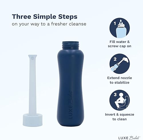 Miniatura 6 de LUXE Bidet NEO 120 - Boquilla autolimpiante, accesorio de bidé no eléctrico de agua dulce y bidé de viaje portátil, capacidad de 15.2 fl oz,