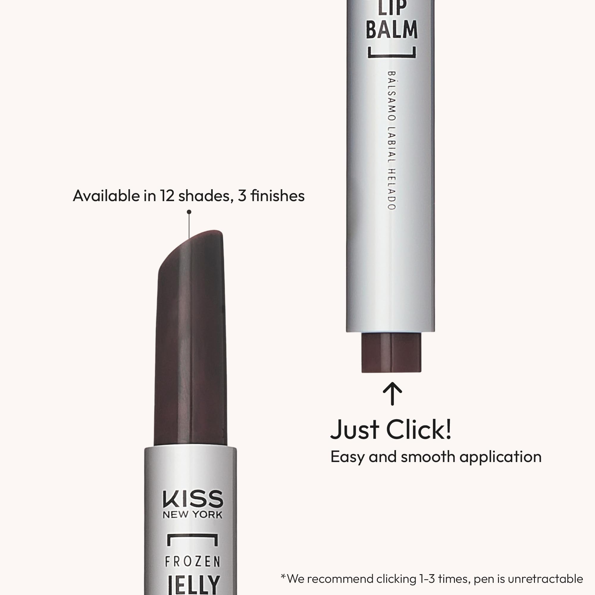 Amazon.com : KISS NEW YORK Frozen Jelly Lip Balm Pen, High Shine