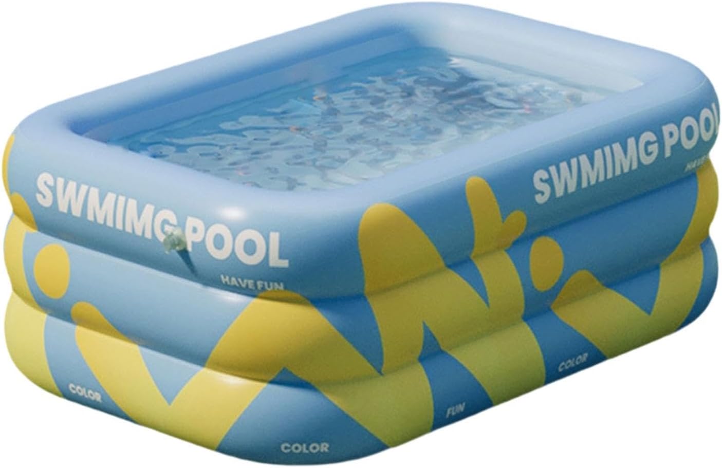 CALANDIS™ Inflatable Swimming Pool Paddling Pool for Kids and Adults Lawn Outdoor Blue 1.5m | Inflatable & Kid Pools | Swimming Pools | Pools & Spas | Yard, Garden & Outdoor Living