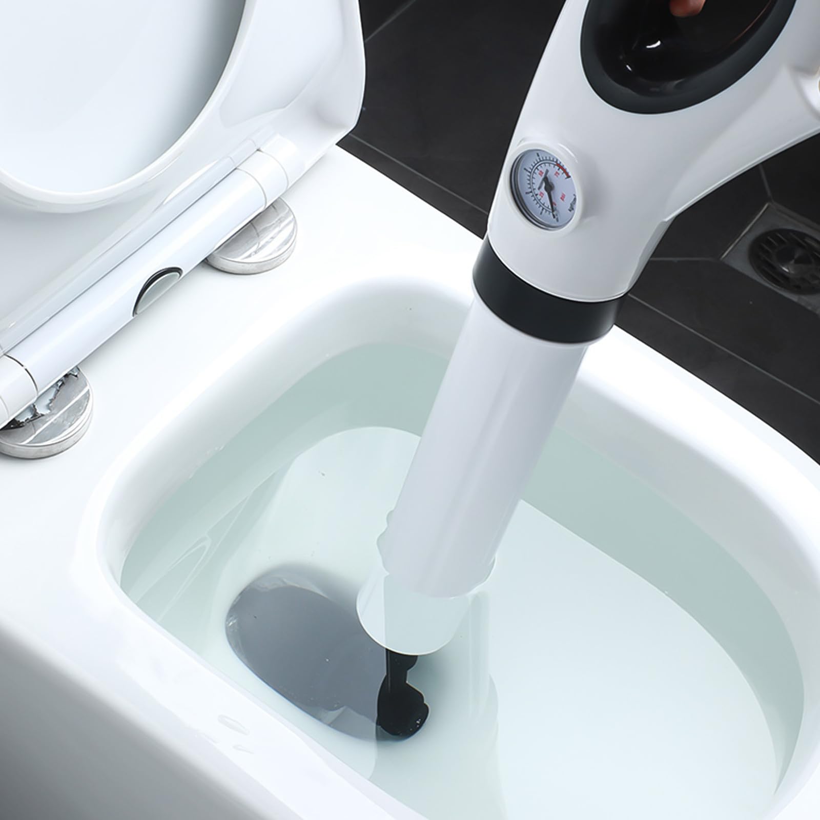 TIDTALEO Set Stura WC Bianco in ABS per Bagno e Ufficio, Potente Stura Tubi Scarico per Rimuovere Chioma e Residui, Strumento Pratico per Pulizia Tubi e Scarichi