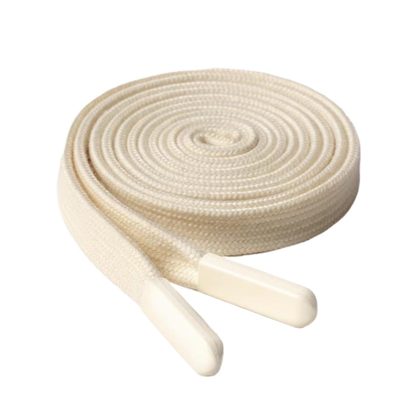 Drawstring Cord Replacement 140cm Flat Braided Cord Sweatpants Hoodie Drawstring Rope Replacement DIY Garment Sewing Supplies(Beige)
