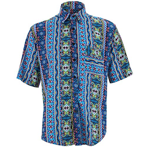 Chemise Geomaztec coupe standard à imprimé aztèque graphique coloré