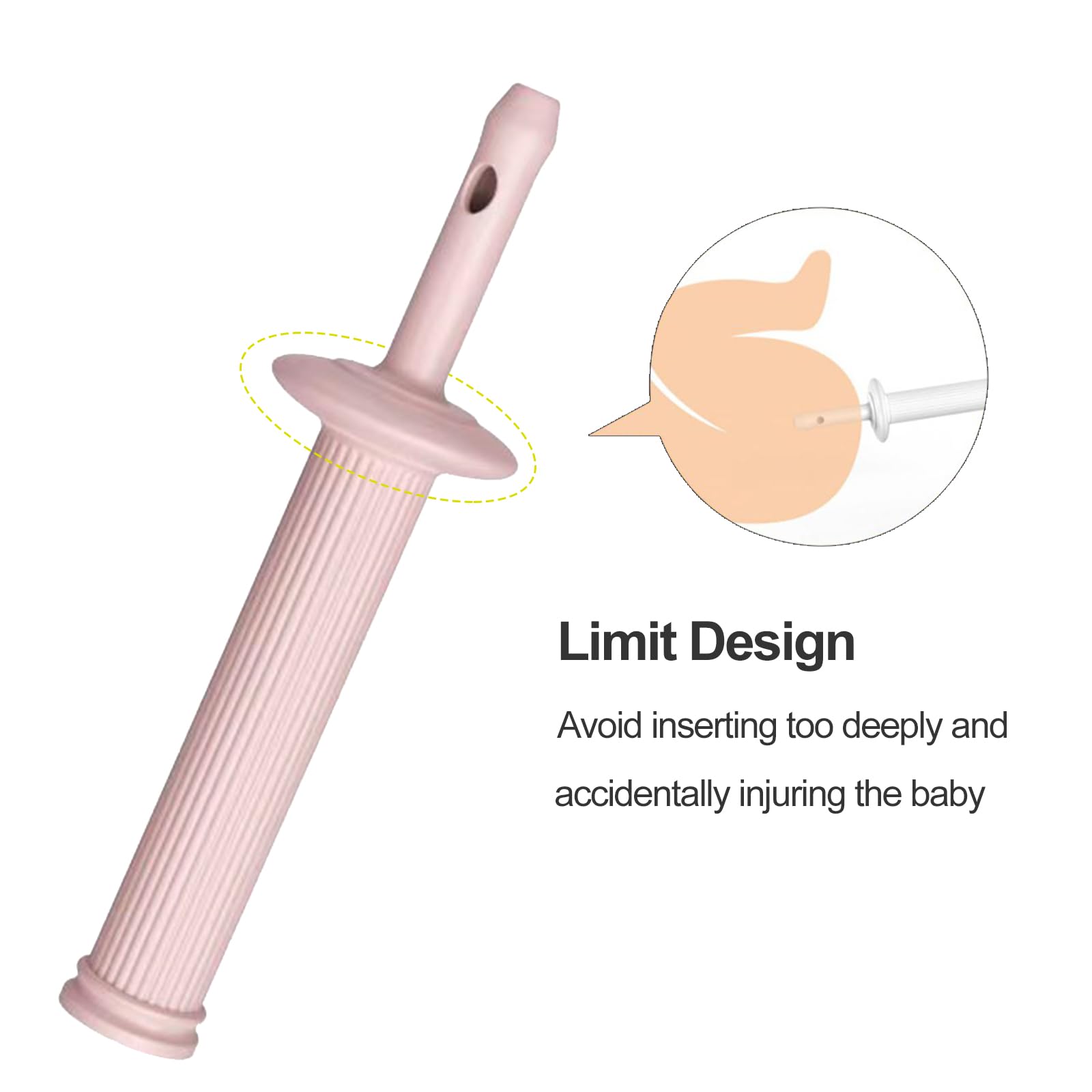 Sollievo Coliche per Neonati,Sollievo per le Coliche del Gas del Bambino,Gas per Neonati Monouso e Sollievo per le Coliche per Neonati Previene la Flatulenza,Rosa,6 Pezzi