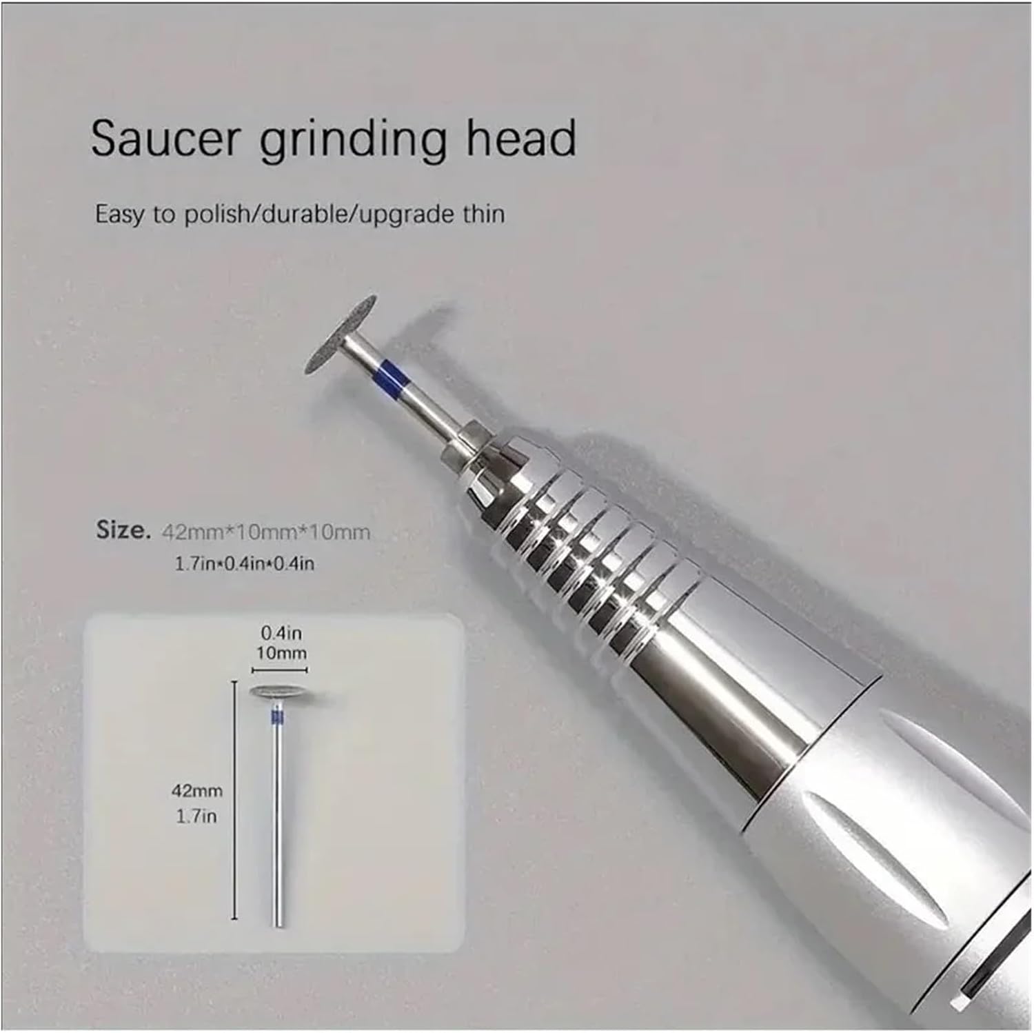 Removal Head Diamond Electric Nail Drill Bit Disc Grinding Burr T Mills Grinder Cuticle Cutter Art Tools Nail Polishing Bits(5pcs)