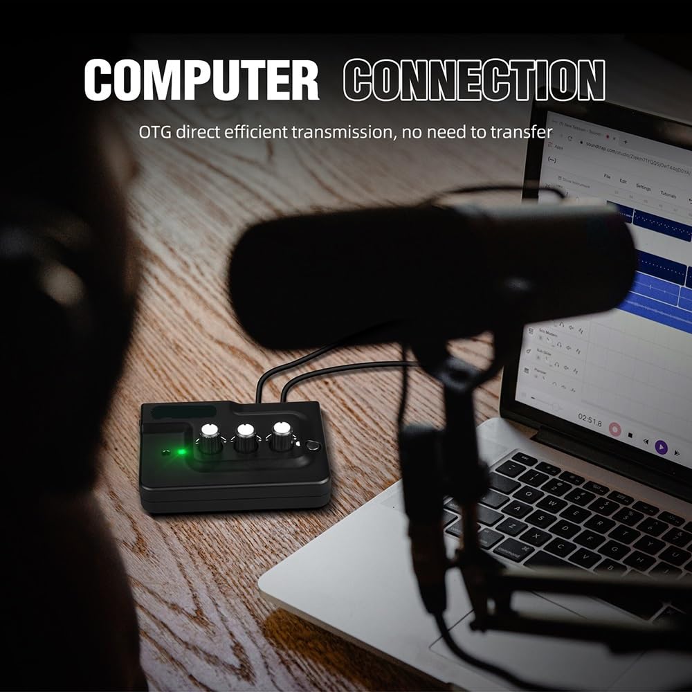 Mixer Audio, K3000 Scheda Audio Trasmissione Live Interfaccia Mixer Eco Esterna con Bluetooth per Studio di Karaoke, Streaming e Registrazione
