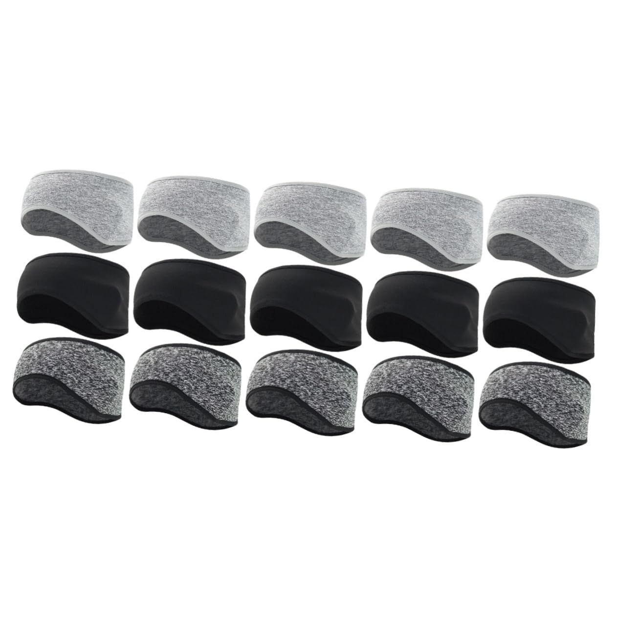 BESPORTBLE 15pezzi Fascia Invernale Protettiva Per Orecchie Copricapo Termico Pile Fascia Elastico Per Ciclismo e Attività All Aperto Comfort e Calore Per Uomo e Donna