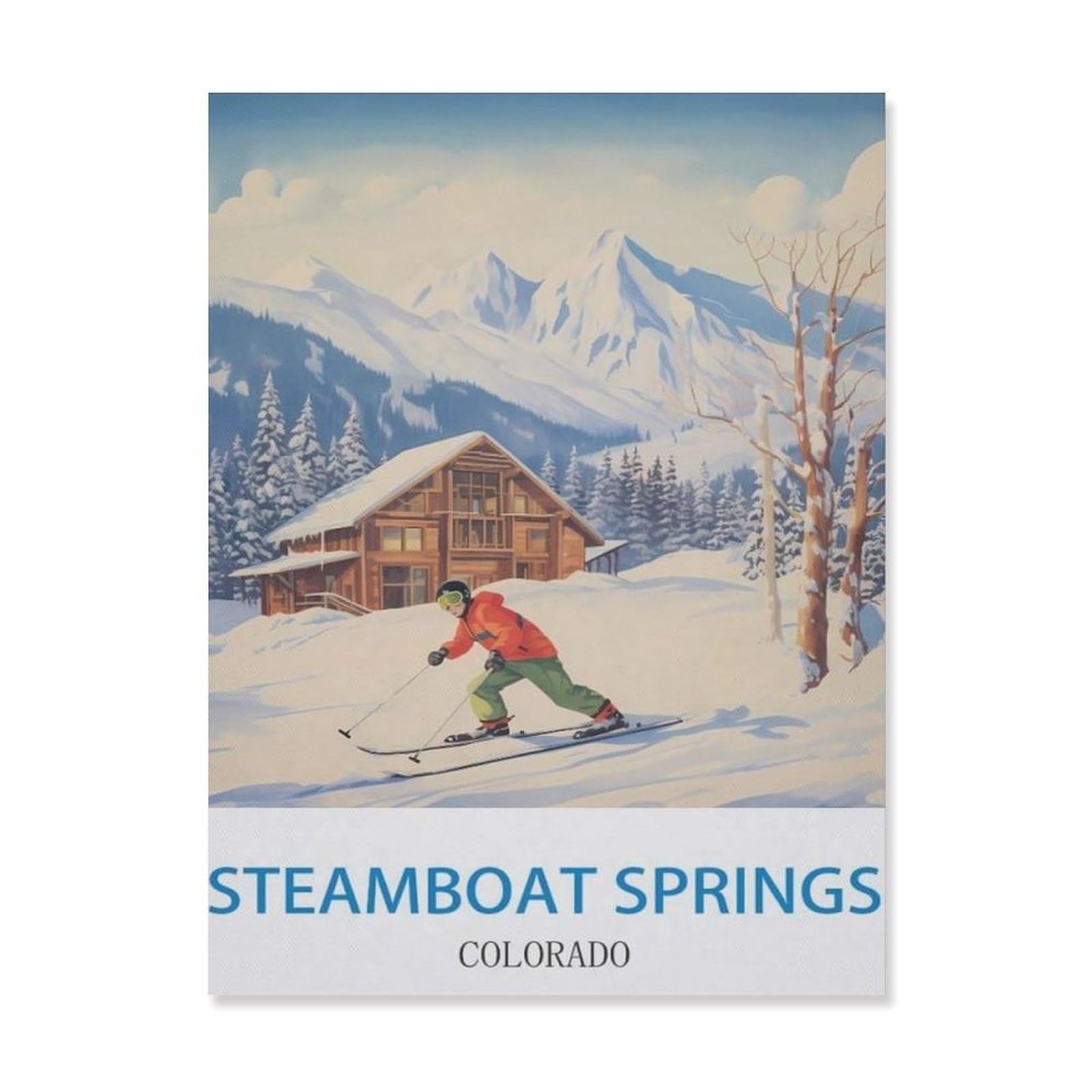 Metal Sign，Steamboat Springs Colorado，Tin Signs New Year Easter Wall Decoration Bar Pub Family Cafe Signs Men Cave Gifts for Friends Family Fun Signs Nice Sign(15x30cm）6x12 inch-EH72