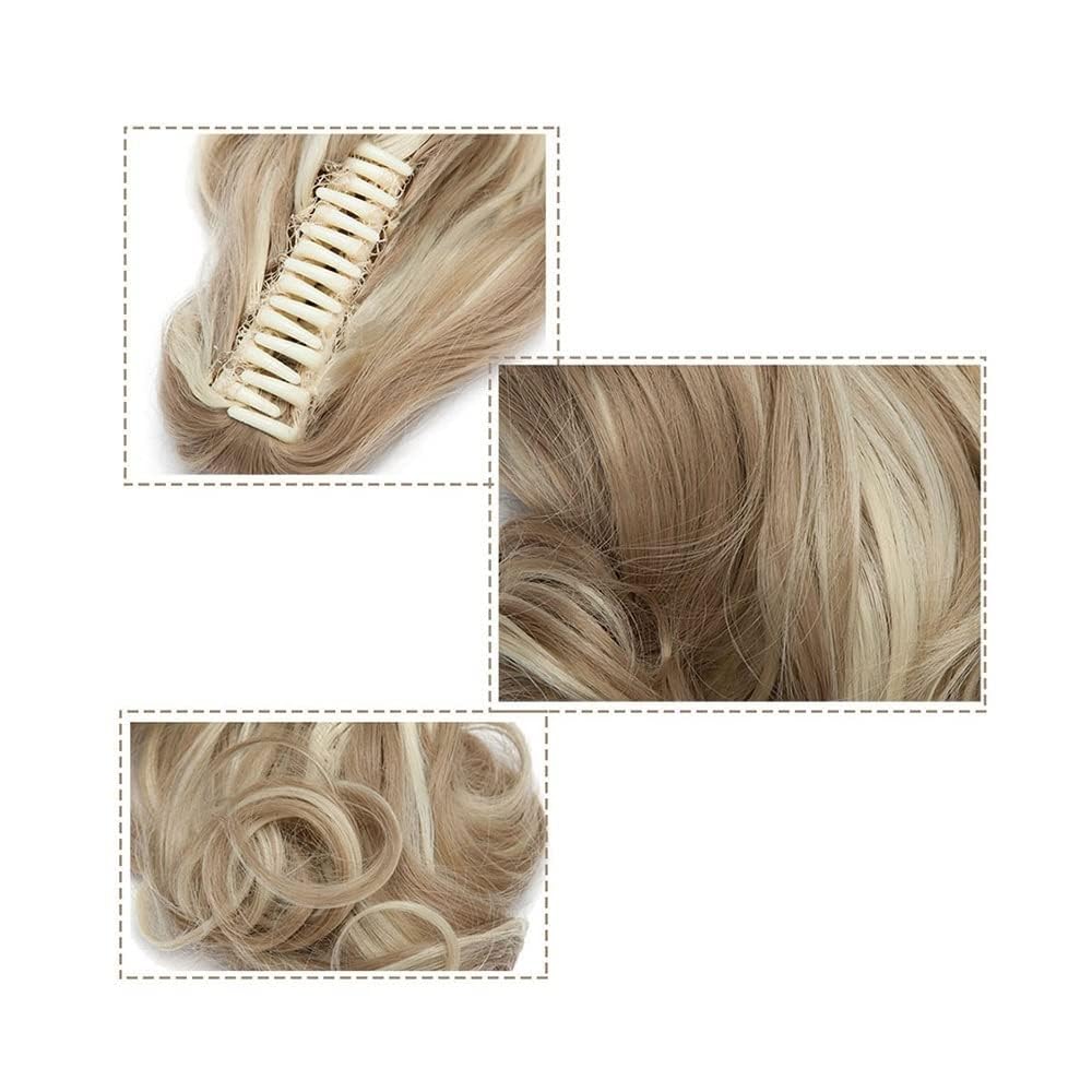 Haarverlängerungen Synthetische Kurzwelle Große Krallenklammer Pferdeschwanz Haarverlängerung Perücke Haarknoten Pferdeschwanz Damen Haarschmuck Haarteile Für F,SW184-30