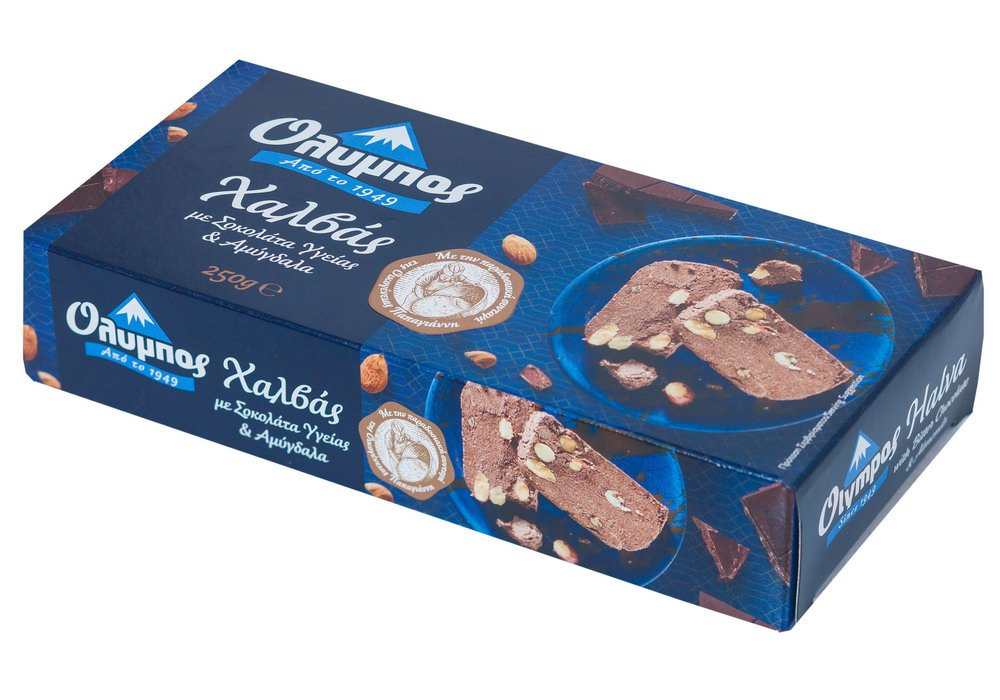 Amazon.com : Greek Halva with Bitter Chocolate & Almonds 250g