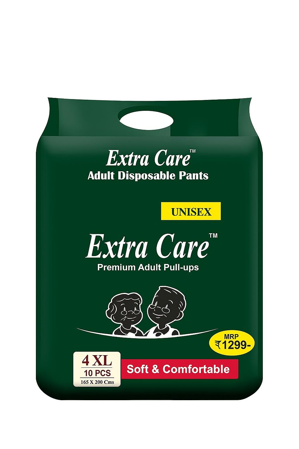 ARAI Adult Pant Style Extra Care Diapers (Unisex, 4Xl (10 Pcs))