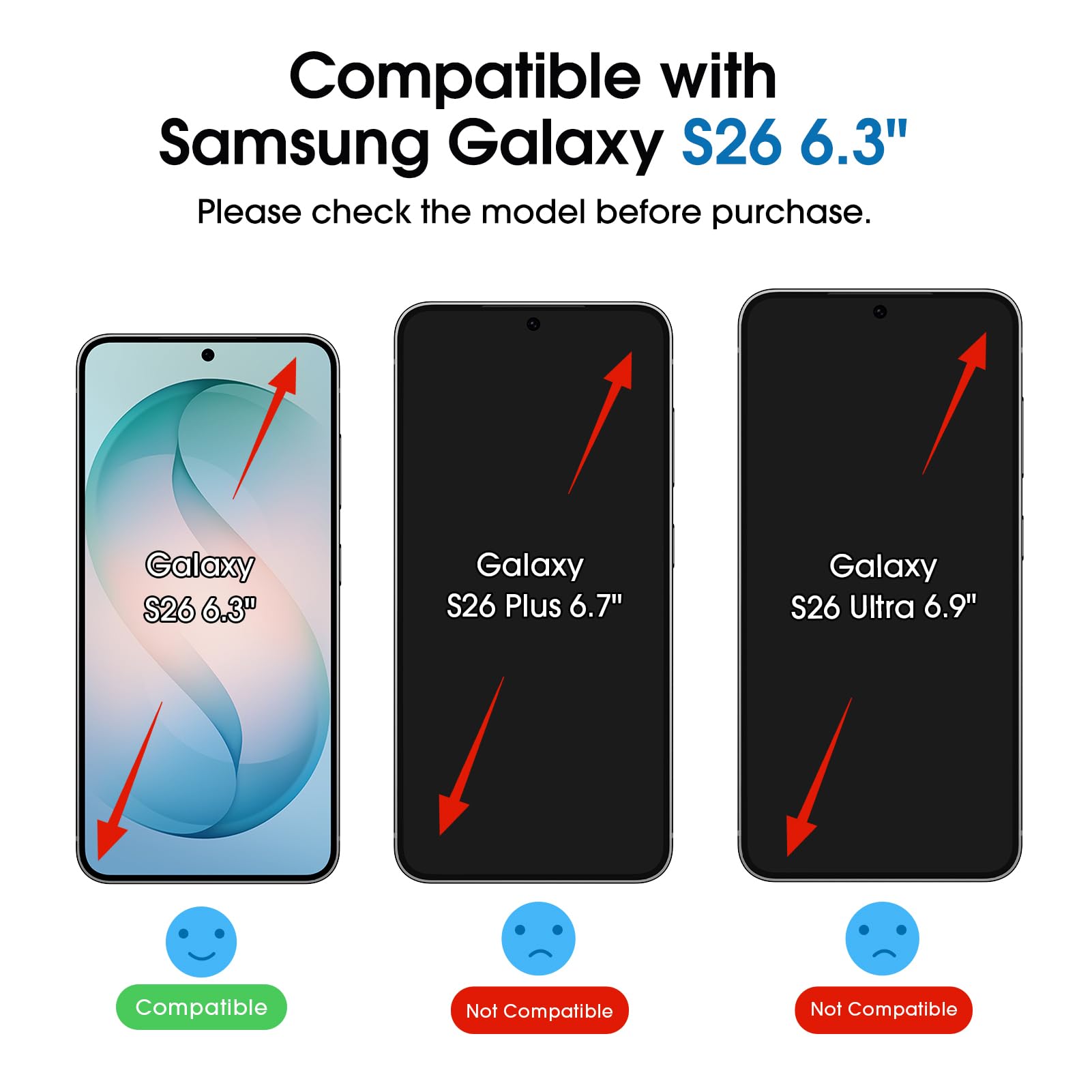amFilm Pakiet 2+2 Zabezpieczenie Ekranu OneTouch do Samsung Galaxy S26 5G, Twardość 9H z Ochroną Obiektywu Aparatu ze Szkła Hartowanego, łatwa Instalacja i bez Pęcherzyków Powietrza