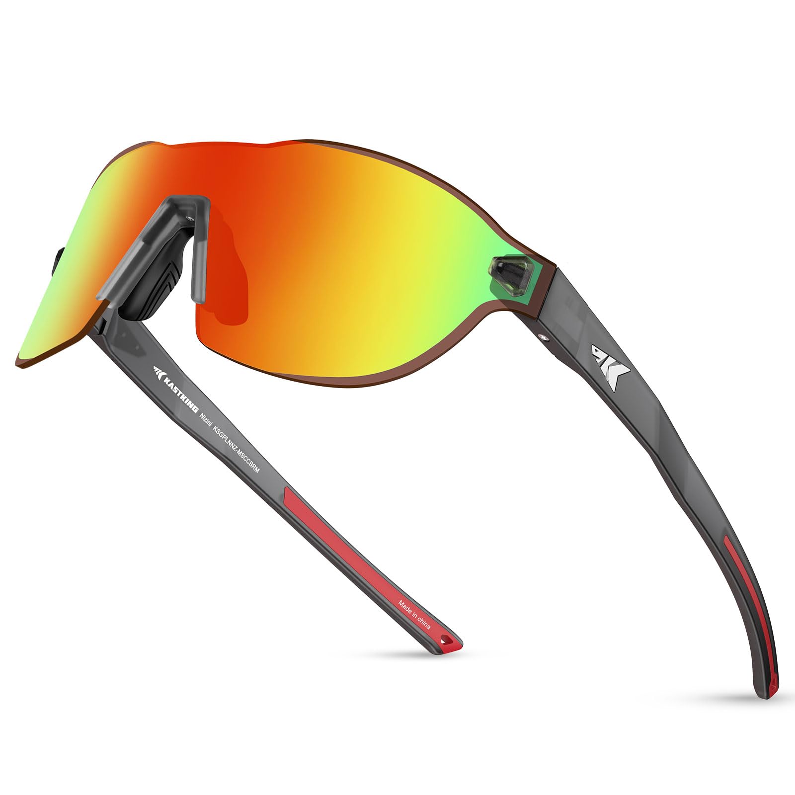 Nizini Polarized Sports Fishing Sunglasses, PuriVex Water & Salt Repellent, Rimless Wrap Design, Men Women