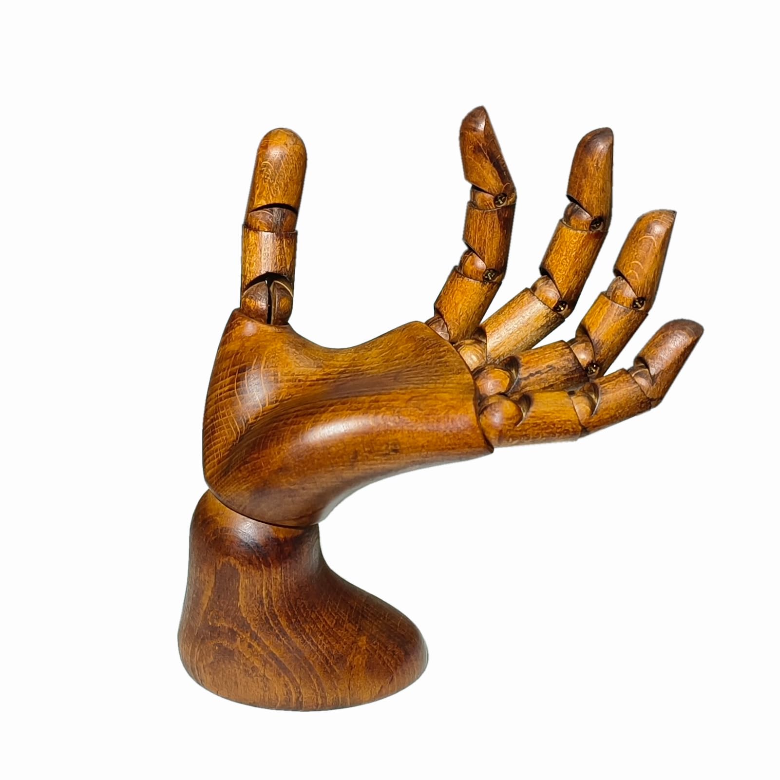 Wooden Hand,Wooden Mannequin,Antique Finish Wood Hand,Hand Model for Drawing,Male Hand of Left with Antique Finish.
