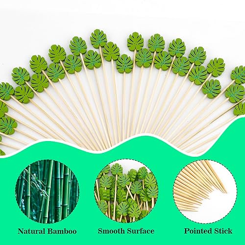 Miniatura 3 de 100 piezas de palillos de cóctel para aperitivos, accesorios para charcutería, palillos de cóctel para bebidas, palillos de bambú, palillos de