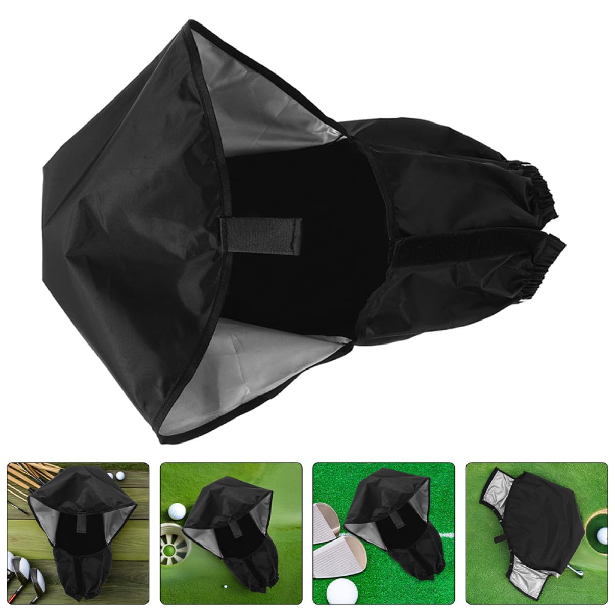 Toyvian 4piezas Funda Protectora para Bolsa De Golf Ligeras y Plegables Impermeables Protección Polvo para Viajes y Almacenamiento Al Aire