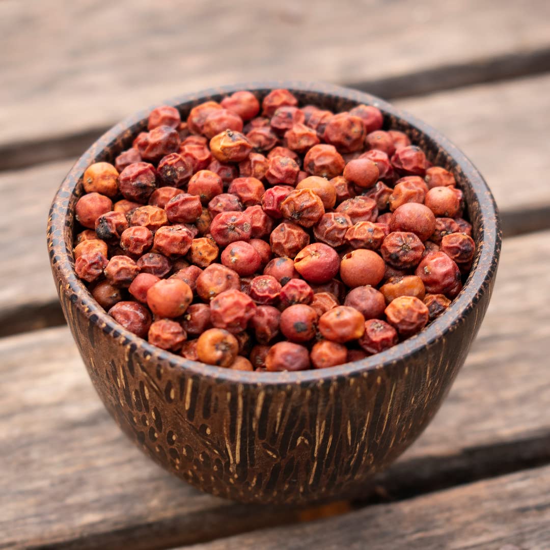 Alpi Nature Pepe Rosso di Kampot BIO 200g, Grani di Pepe di Kampot Biologico Interi per Cucinare